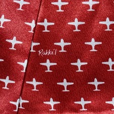 Vtg Rama World Rakkei Aviation Flight Scarf Airplane Print Pilot Made USA 48” picture