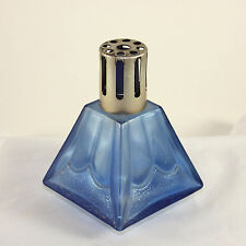 Vintage Art Deco French Lampe Berger, brule parfum, blue glass picture