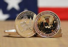 1776 US Declaration of Independence Commemorative Coins Collectibles w/Case picture