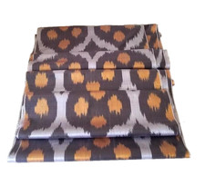 UZBEK IKAT SHOI SILK FABRIC-FINE & DELICATE-100% SILK - TOP QUALITY FABRIC picture