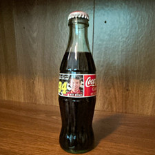 Coca-Cola Soda Advertising Glass Bottle w/ NASCAR Bill Elliott #94 Label picture