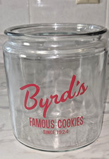 Byrds Famous Cookies Since 1924 LARGE COOKIE JAR 8