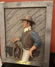 John Wayne “The Duke” 3D Wall Art By Carl Surges Bradford Ex #348 Of  5000 W/COA picture