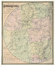 New 24 x 30 Adirondack Wilderness S.R. Stoddard, Glens Falls, NY Fifteenth 1892 picture