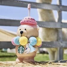 Starbucks 2024 China Summer Alpaca Paradise Cute Bear 16oz Glass Cup Ship July picture