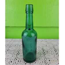 Antique JSP Joseph S Pederson Teal Medical Malt Tonic Glass Bottle 1860 -1885 picture