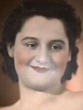 WWII COLORIZED JEWISH GI WAR BRIDE AUNT ETHEL LA CA PHOTOGRAPH CUTE WOMAN HOME picture