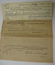 1936 Summons to Appear before Magistrate Bates Aiken-Payment Debt, Greenville SC picture