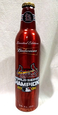 BUDWEISER 2006 ST. LOUIS CARDINALS LIMITED EDITION WORLD SERIES ALUMINUM BOTTLE picture