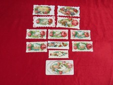 Lot Of 12 Antique Die Cut Victorian Calling Cards. picture