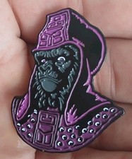 Planet of the Apes General Ursus CUSTOM Enamel Pin Sci Fi 1970s Helmet Purple picture