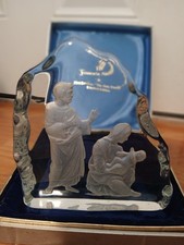 Vintage The Fostoria Nativity Crystal - 