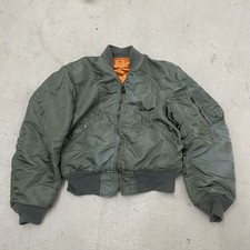 VNTG 1967 US MILITARY USAF AIR FORCE L-2B FLIGHT JACKET LIGHT ZONE BOMBER Men SM picture