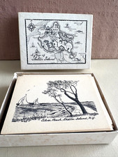 Vintage Boxed Set of Shelter Island NY Notecards 16 Pictorial Small Cards picture