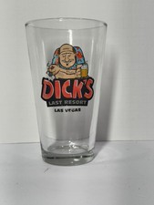 Dick's Last Resort Las Vegas Beer Glass 16 Oz Glass Drinking Cup Drinkware picture