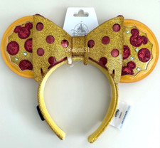 BNWT Disney Eats Minnie Mouse Pizza Ears Headband Adult picture