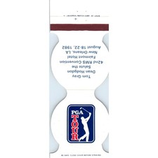1982 Golf PGA Tour Schedule Matchbook Cover SA6-M4 picture