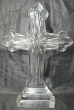 SAMOBOR by Rogaska Slovenia Standing Christian Cross Crystal 10