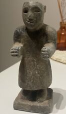 EXTREMELY RARE ANCIENT SOUTH ARABIAN STONE CARVED WORSHIPPER DIETY IDOL picture