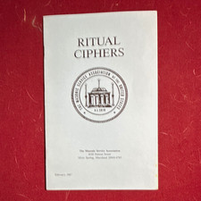 Ritual Ciphers 1987 Masonic Organization Publication picture