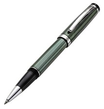 Xezo Incognito Zinc Green Rollerball Pen, Fine Tip. Platinum Plated. Handmade LE picture