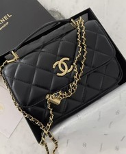 Chanel Makeup Black Quilted Shoulder Strap Bag Crossbody Bucket- VIP Gift w box picture
