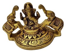 athizay Brass Ganesha Statue Ganpati Idols for Prayer Room | Living Room | Gi... picture