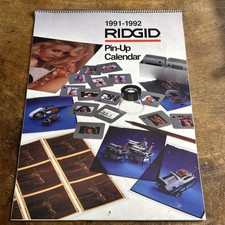 Vintage Collectible Ridgid ToolSwimming Suit Pin- Up Calendar 1991-1992 USA picture