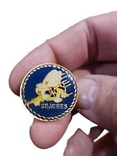 Vintage U.S. NAVY SEABEES PIN picture