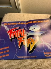 2 PAGE 11-8 1/4” Fatal Fury 2  Art of Fighting Neo Geo ARCADE VIDEO GAME FLYER picture