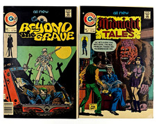 Beyond the Grave #2 & Midnight Tales #14 (1975) Charlton Horror Lot VG/FN picture