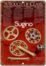 1981 Sugino BMX Cranks Racing retro metal sign B130 picture
