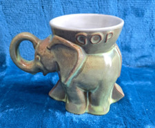 MINTY VINTAGE FRANKOMA 1972 Vintage GOP ELEPHANT REPUBLICAN PRAIRIE GREEN MUG  picture