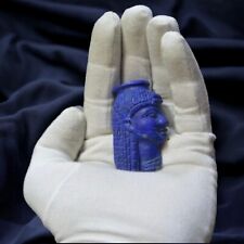 Exquisite Cleopatra Lapis Lazuli Amulet Pendant: Authentic Egyptian Style picture