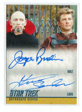 Star Trek TOS Heroes & Villains Dual Auto DA34 Joseph Ruskin & Steve Sandor picture