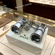 Rolex Silver Opera Glasses Executive Desk Display Collector Edition picture