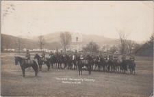 Norwich University Cavalry Northfield Vermont VT Military RPPC 1910s Postcard picture