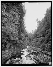 Photo:Ausable Chasm New York 1905 Column Rocks Canyon River Cliffs picture