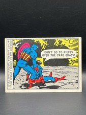 Captain America - 1966 Donruss Marvel Super Heroes #9 ROOKIE Card Set. picture
