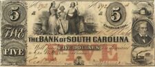 Bank of South Carolina $5 - Obsolete Notes - Paper Money - US - Obsolete picture