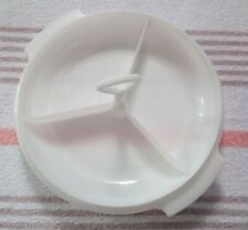 Vintage Suzette Tupperware Divided 3 Section Relish Dish w/ Handle 608-1 picture