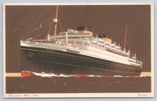 Vintage Postcard Cunard White Star RMS Georgic Ocean Liner James S Mann picture