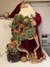 Costco Pere Noel Santa Light Up Big Figure  Plush Bear 36