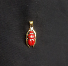 RARE PHARAONIC SCARAB AMULET MUSEUM - ANCIENT EGYPTIAN ARTIFACTS BC picture