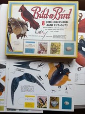 VTG 1960’s Bild A Bird 3D Cut Outs Set of 8 Unused Barton-Cotton Complete USA picture