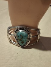 Vintage Native American Turquoise Cuff Braceletl picture