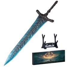 Elden Ring Dark Moon Greatsword Straight Knight's Sword Model 11.8-Inch Metal... picture