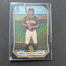 Topps 2026 1st Bowman Chrome Joniel Hernandez BCP-201 Black Mojo 03/10 picture