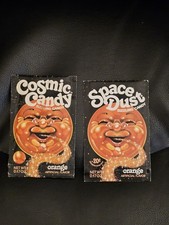 LOT 2 Vintage 1970's Unopened SPACE DUST Candy Orange COSMIC CANDY SEALED NOS  picture