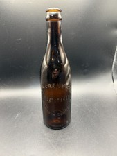 Antique Geo Brehm & Son Baltimore County MD Amber Glass Pre Prohibition Bottle picture